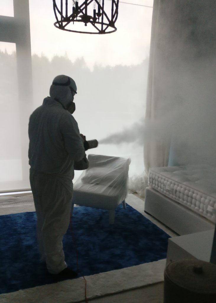 Сухой туман от запахов. Обработка сухим туманом в Новосибирске.